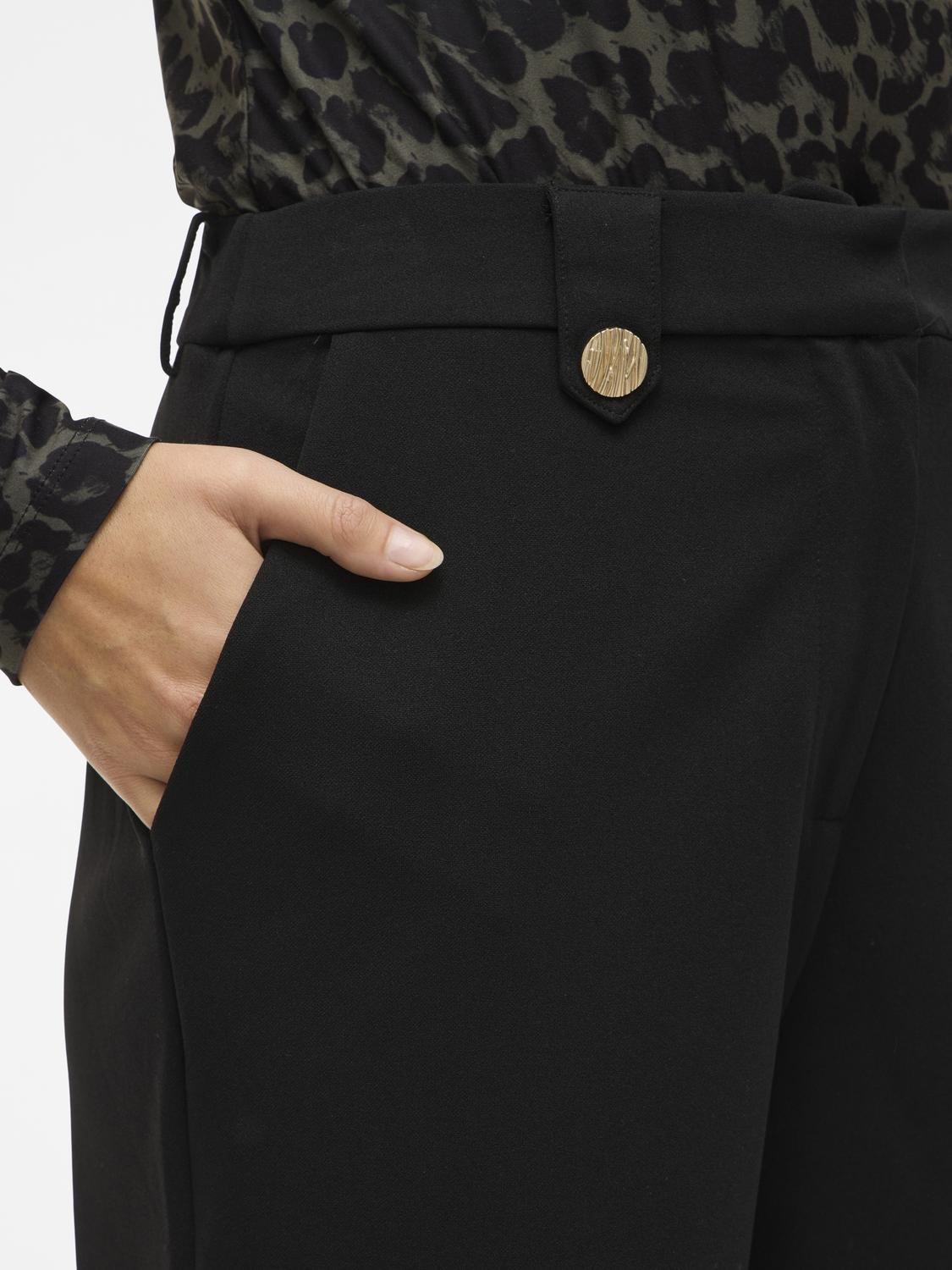 VICLUA Trousers - Black - VERO MODA & VILA Bergvik